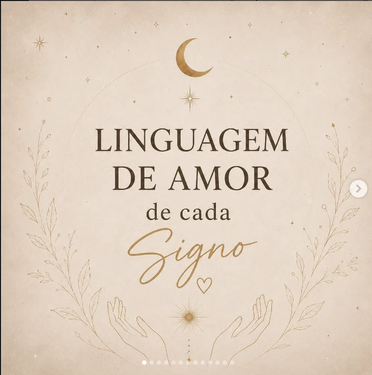 Capa: Linguagem de amor de cada signo